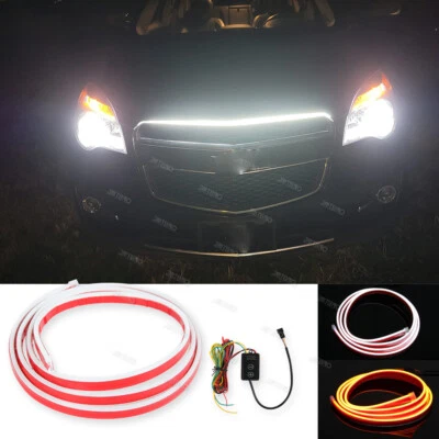 Capô de LED para Chevrolet Equinox Scan Start Up carro DRL faixa de luz de seta 95" - Imagem 1 de 4