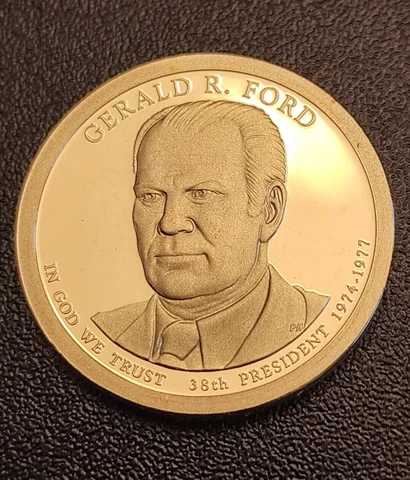 2016 S Proof Gerald R. Ford Presidential Dollar Coin - FREE SHIPPING Cover
