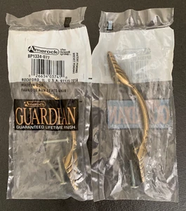 Lot of (2) NEW Amerock Guardian BP1334-077 Brass Cabinet Door Pulls Made in USA - Picture 1 of 6