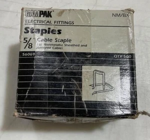 Gampak 56069 5/8" HD calibre 12 grapas de cable de acero al carbono 500 un. - Imagen 1 de 1