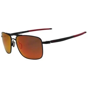 Oakley OO 6038-04 57 Polarized Gauge 6 Black Prizm Ruby Lens Metal Sunglasses - Picture 1 of 9