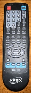 APEX REPRODUCTOR DE DVD CONTROL REMOTO RM-1200 AD-1200 Original Probado - Imagen 1 de 1
