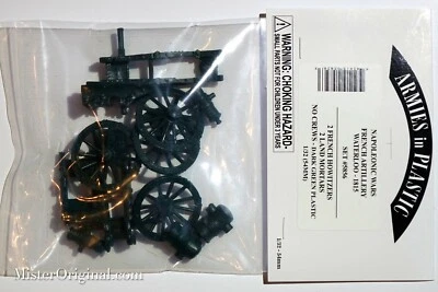 Armies in Plastic Napoleonic Wars French Howitzers & Mortars Waterloo 1815 1/32 - Image 1 of 2