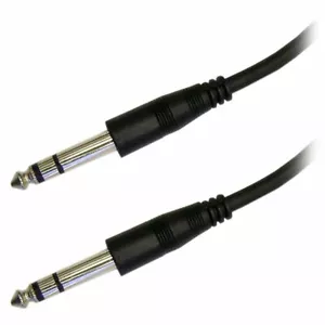 6 10 15 25 50 100FT 1/4" 6.35mm Stereo Male-Male Audio Speaker Guitar Cable Cord - Picture 1 of 1