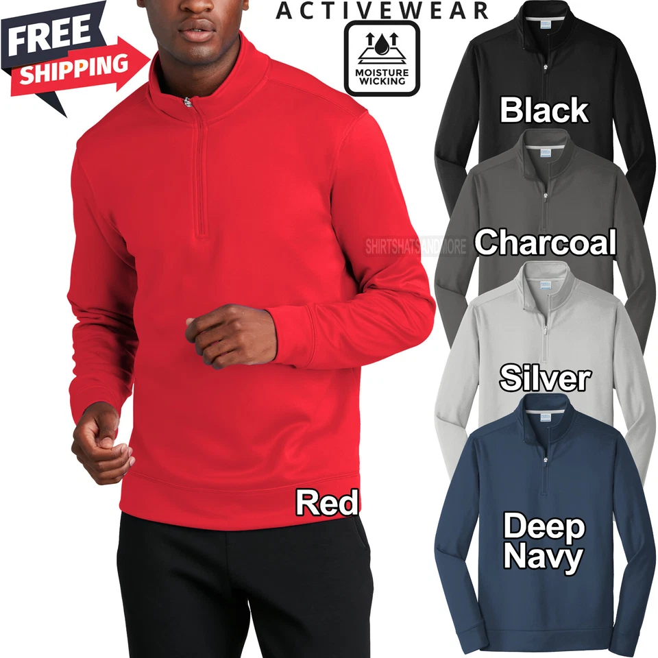 Sudadera Pullover Entrenamiento Para Hombres Dri Fit Absorbe Humedad Vellón 1/4XL Foto 1 de 1
