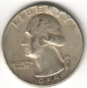 USA - 1955P - Washington ¼ $ - Silver Eagle - Low Mintage - #15918RG - Picture 1 of 2