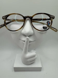 eyebobs Case Closed eyeglass frames multi brown stripes ombre new with small def - Picture 1 of 4