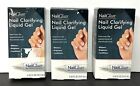 NIB 3 Nail Clear Brightening Whitening Liquid Brush On Clarifying Gel Treatment