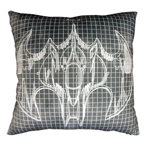 Nuevo Cojín Almohada Batman para Niños 16 x 16 Pulgadas Negro (1 Pieza Almohada solamente) - Imagen 1 de 1