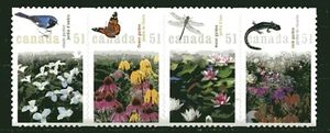 KANADA 2006, GÄRTEN, WILDLEBEN: VOGEL, INSEKT, GECKO, STREIFEN X 4, Sc 2145i, postfrisch - Bild 1 von 1