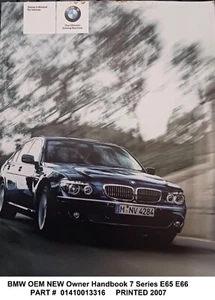 BMW OEM NEW Owner Handbook 7 Series E65 E66 01410013316 QCO - Picture 1 of 5