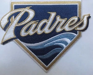 San Diego Padres patch 4" wide iron-on MLB Major League Baseball sleeve patch - Picture 1 of 3