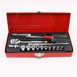 T&E Tools 92216 15 Piece 1/4" Drive Standard Metric Socket Set- 6 Point - Picture 1 of 1