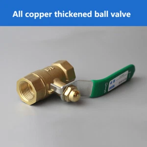 Brass Thicken Ball Valve 1/4"/3/8"-1" G Thread Valve Connector For Water Gas Oil - Picture 1 of 10