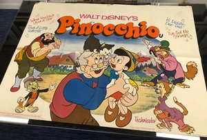 Original Picture House Poster - Walt Disney's Pinocchio 1978 95cm x 70 cm - Picture 1 of 6