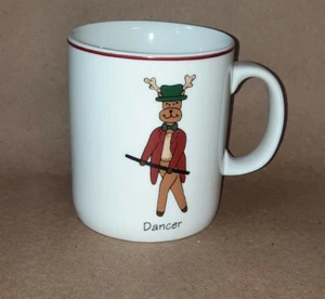 Taza de café de Navidad bailarín reno - Imagen 1 de 8