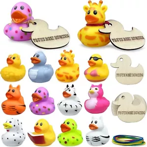36 Stück Jeep Enten Ducked Tags You’ve Been Ducked Holzschilder mit verschiedenen Gummi - Bild 1 von 5