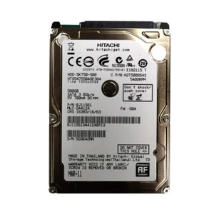 Hitachi 500GB HTS547550A9E384 5400RPM 8MB SATA 2.5" Laptop HDD Hard Disk Drive - Afbeelding 1 van 2