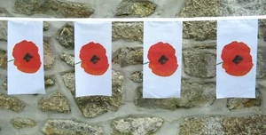Gedenktag Mohn Flagge Polyester Wimpelkette - Premium Qualität - Bild 1 von 97