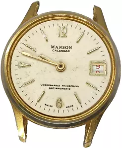 C683 mens Mason BFG 866 Manual Wind Movement Vintage Watch Works as is parts lot - Picture 1 of 3