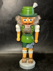 Vintage 1960s Nutcracker 10” Tall Erzgebirische Volkskunst Made in Germany - Picture 1 of 11