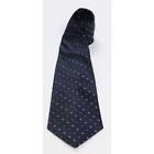 Secundum Antem Mens Geometric Regular Tie Necktie Multi-Color Navy