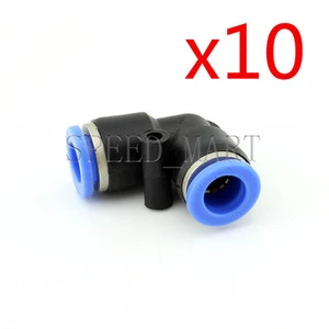 10 piezas Conector de tubo de 10 mm de manguera de tubo de aire neumático tipo L PV10 tipo L PV10 - Imagen 1 de 2