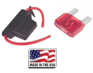 In-Line Car MAXI Blade Fuse Holder Waterproof 8 AWG with 50 Amp Fuse 12V/24V/32V - Picture 1 of 1