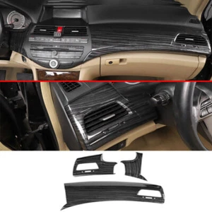 For Honda Accord 2008-2012 Black Wood Center Console Dashboard Panel Cover trim - Picture 1 of 10