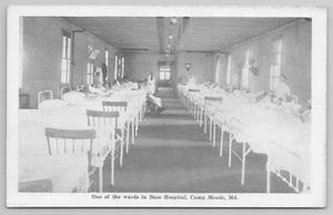 Fort Meade MD The Recovery Ward at Camp Meade Base Hospital Maryland Postcard - Picture 1 of 4