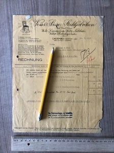 Voss & Sasse Lauenau 30.3. 1933 Rechnung Stuhl Fabrik Nettelrede Rodenberg 1350 - Bild 1 von 3