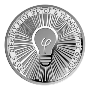 Grecia 6 Euros 2015, AÑO INTERNACIONAL DE LA LUZ, Moneda Plata - Imagen 1 de 3