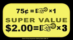 Stern Größe Flipper Karte Plakat Preis $,75 / $2 für 3 Spiele - 4er Pack - Bild 1 von 1