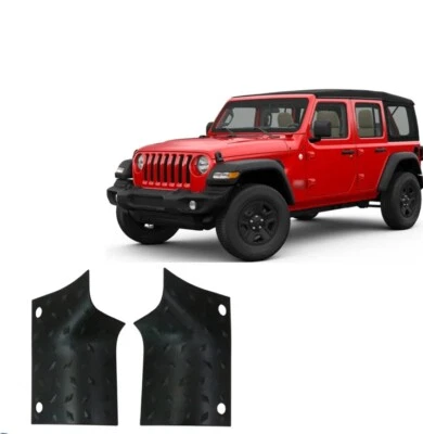 Protector de esquina negro para Jeep Wrangler JL JT 2018-2023 capó capó carrocería blindaje Foto 1 de 4