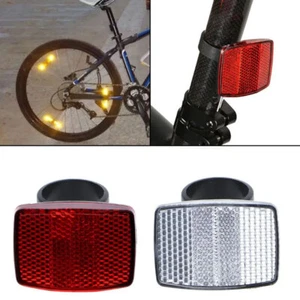 2PCS Riflettore Manubrio Bici Riflettore Posteriore Sicurezza Luce di Avvertimento Decorazione - Foto 1 di 9