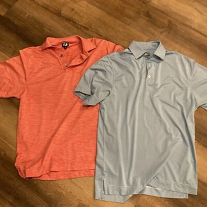 Footjoy FJ Golf Poloshirt Herren Größe Small feuchtigkeitsableitend Performance 2 Shirts - Bild 1 von 15