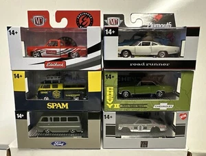 M2 Machines Detroit Muscle Release 85 :1/64 Complete Set Of 6 Vehicles R85 - Picture 1 of 9