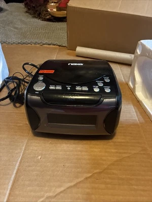 NAXA Digital Alarm Clock Radio With CD Player & USB Charge Port - Image 1 of 3