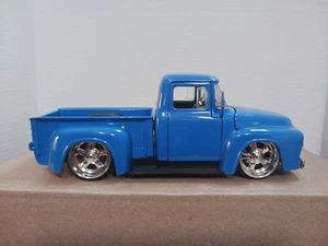 JADA TOYS Just Trucks 1956 FORD F100 Pickup 1:24 Scale Diecast Model BLUE - Picture 1 of 6
