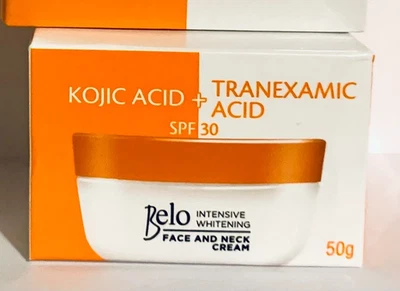 Crema blanqueadora facial cuello Belo ácido tranexámico kójico piel Foto 1 de 2