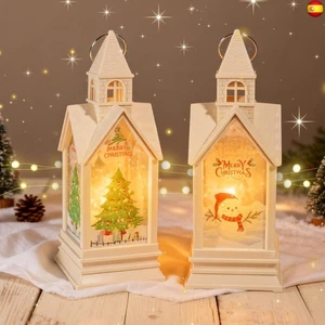 2 Piezas De Farolillos De Navidad, Decoracion Navidad Con LED, Casa De - Imagen 1 de 7