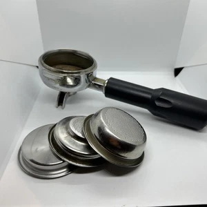 RANCILIO Porta filter DOUBLE 2 Spout 3 baskets HANDLE WAND FOR ESPRESSO MACHINE - Picture 1 of 13