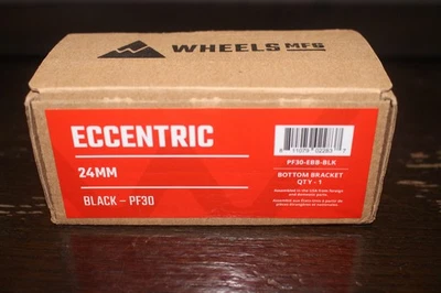 Wheels Manufacturing PF30 Eccentric Bottom Bracket For 24mm , Black - Image 1 of 4