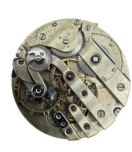 Antique 41.5mm Theodore B. Starr Snail Cam Pocket Watch Movement Agassiz Swiss - Picture 1 of 2