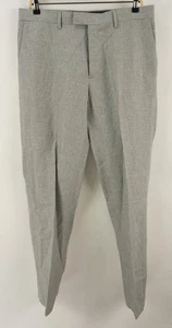 Neu Banana Republic Leinen Mikro Hahnentritt Herren 33 x 32 schmal grau Hose Pant - Bild 1 von 9