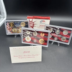 2008 U.S. Mint SILVER Proof Set Complete As Issued w/ Box & COA-9-Coin Set - Picture 1 of 4