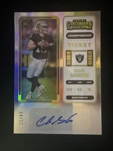 2022 Panini Contenders Championship Ticket Rookie Auto Chase Garbers 22/49 - Picture 1 of 2