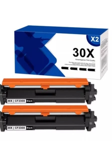 2 Stück 30X CF230X Schwarz Tonerkassette Ersatz für HP 30X Pro MFP M227fdw - Bild 1 von 7