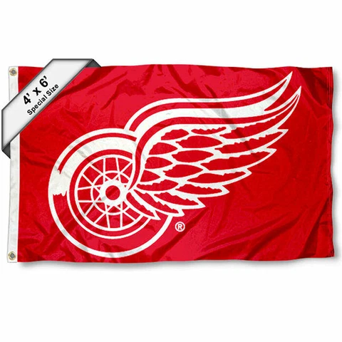 Detroit Red Wings Big 4x6 Foot Flag Cover