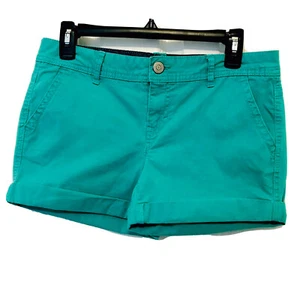 Prince & Fox Beachcomber Womens Size 8 Kelly GreenCuffed Cotton Chino Shorts - Picture 1 of 6